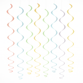 Pastel & Gold Swirl Hanging Decorations, 22-in, 12-Pack